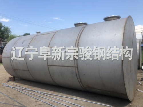 臥式白鋼儲(chǔ)罐，大型防腐化工儲(chǔ)罐